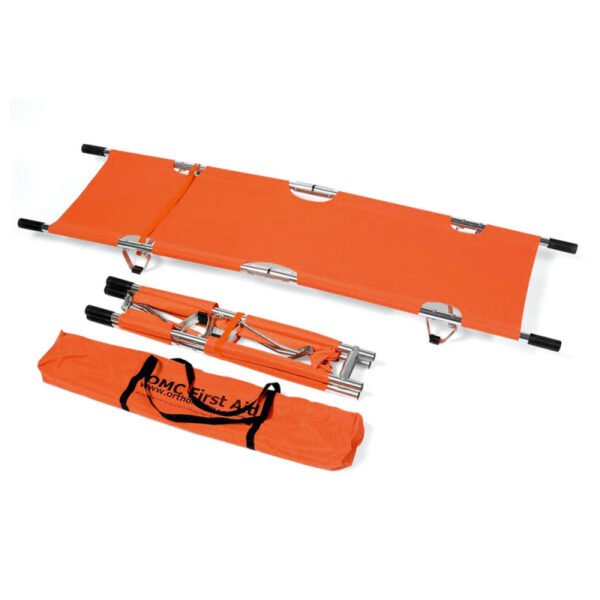 Brancard de secours pliable en aluminium